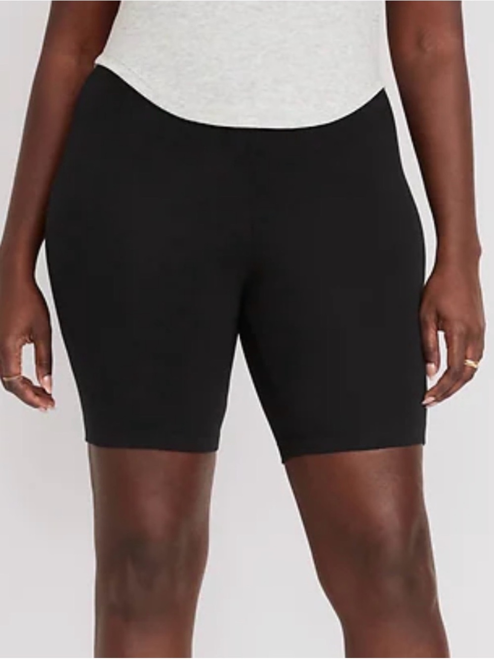 JOE FRESH 8” inseam - longer length - black bike shorts - sz Large